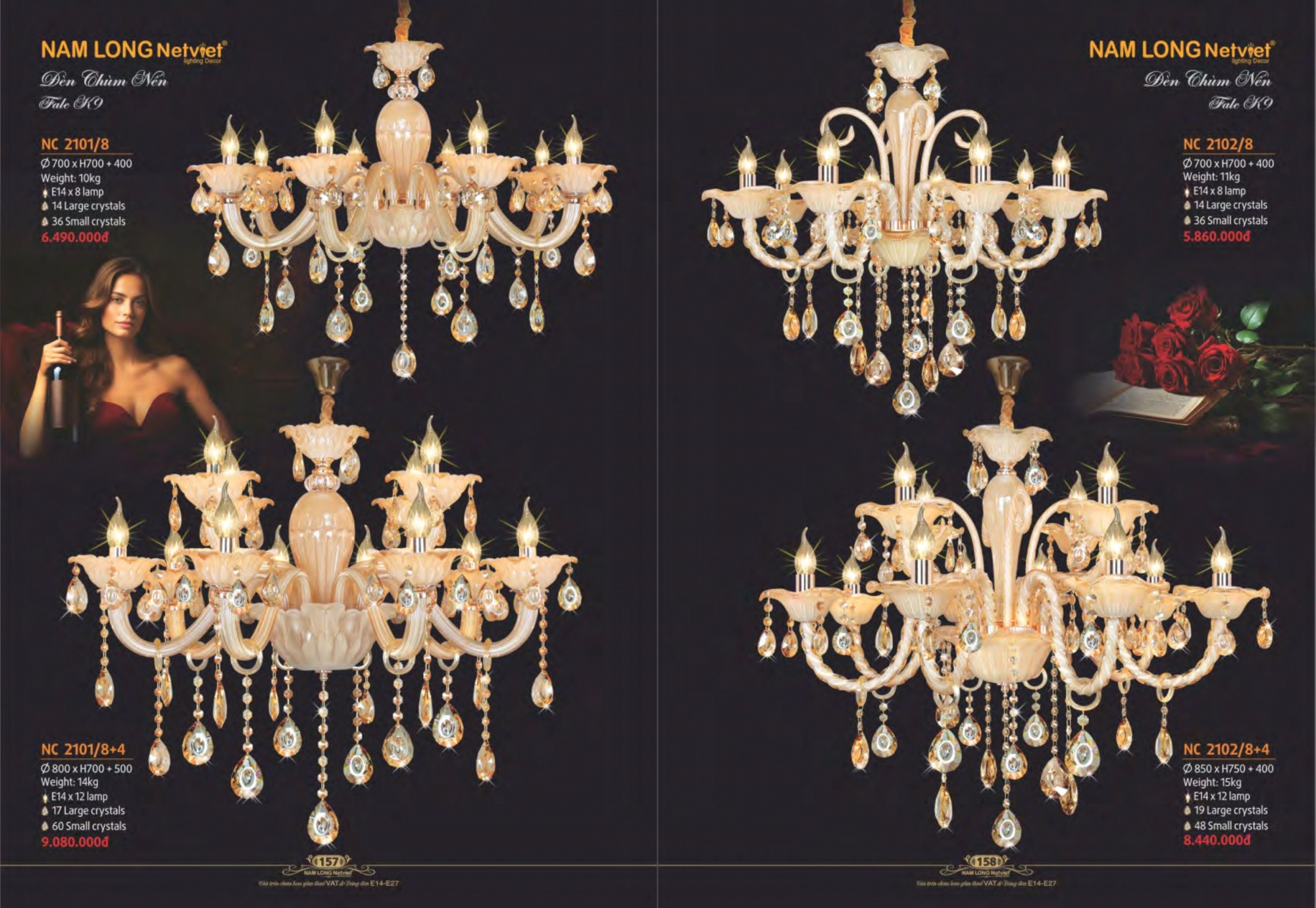 Bảng giá đèn trang trí Nam Long